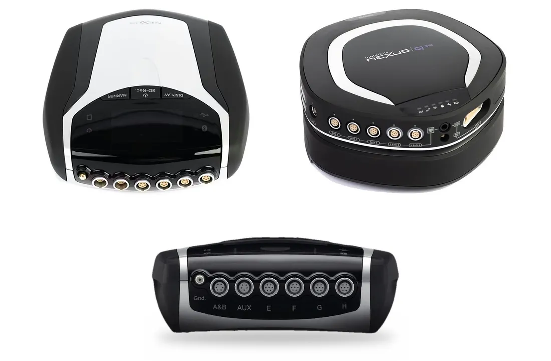 NeXus-10 MK3, NeXus-Q24 und NeXus-Q32 auf weissem Grund